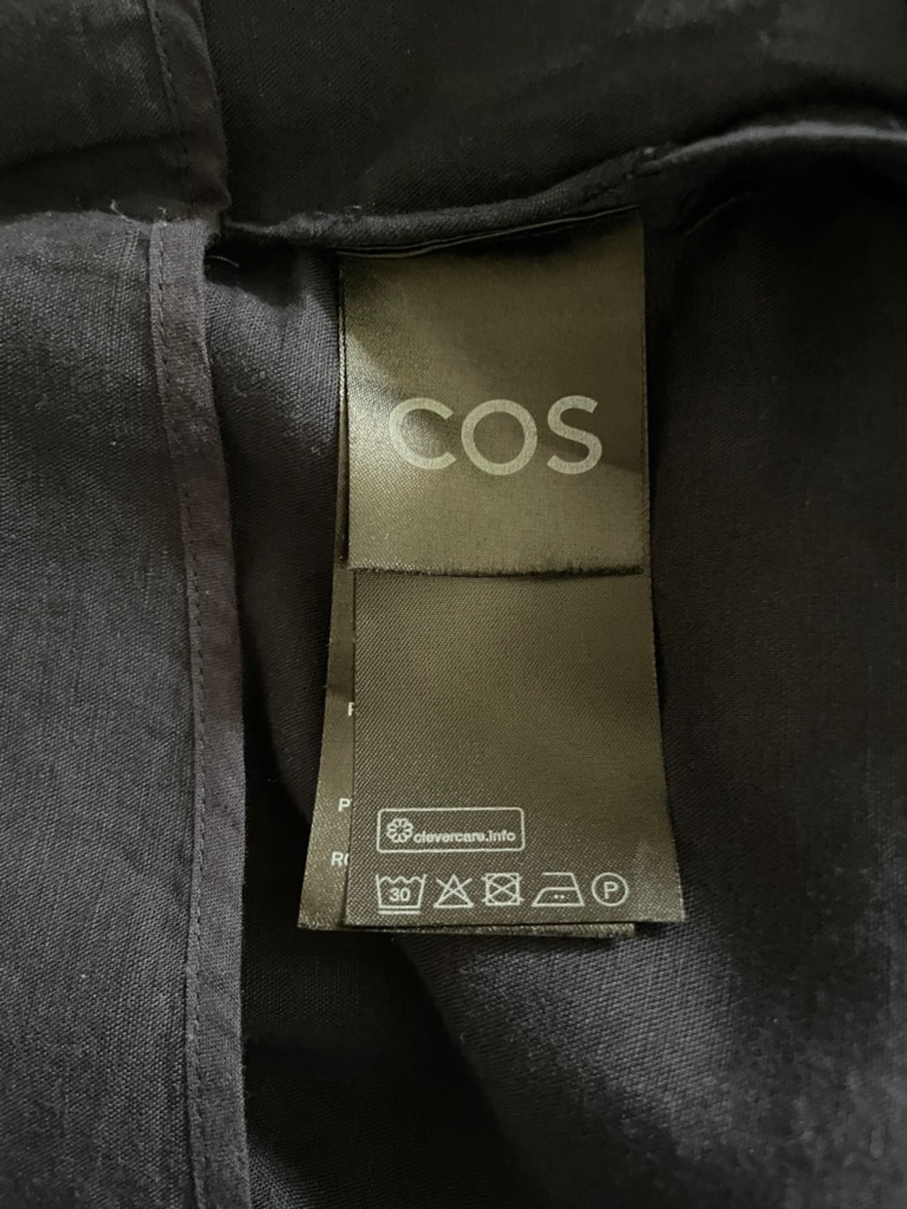 COS Navy Tie-Detail Linen Jumpsuit sz XS - Picture 3 of 10
